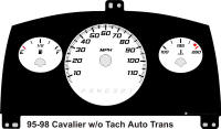 95-98 Cavalier without Tach Gauge Face Automatic